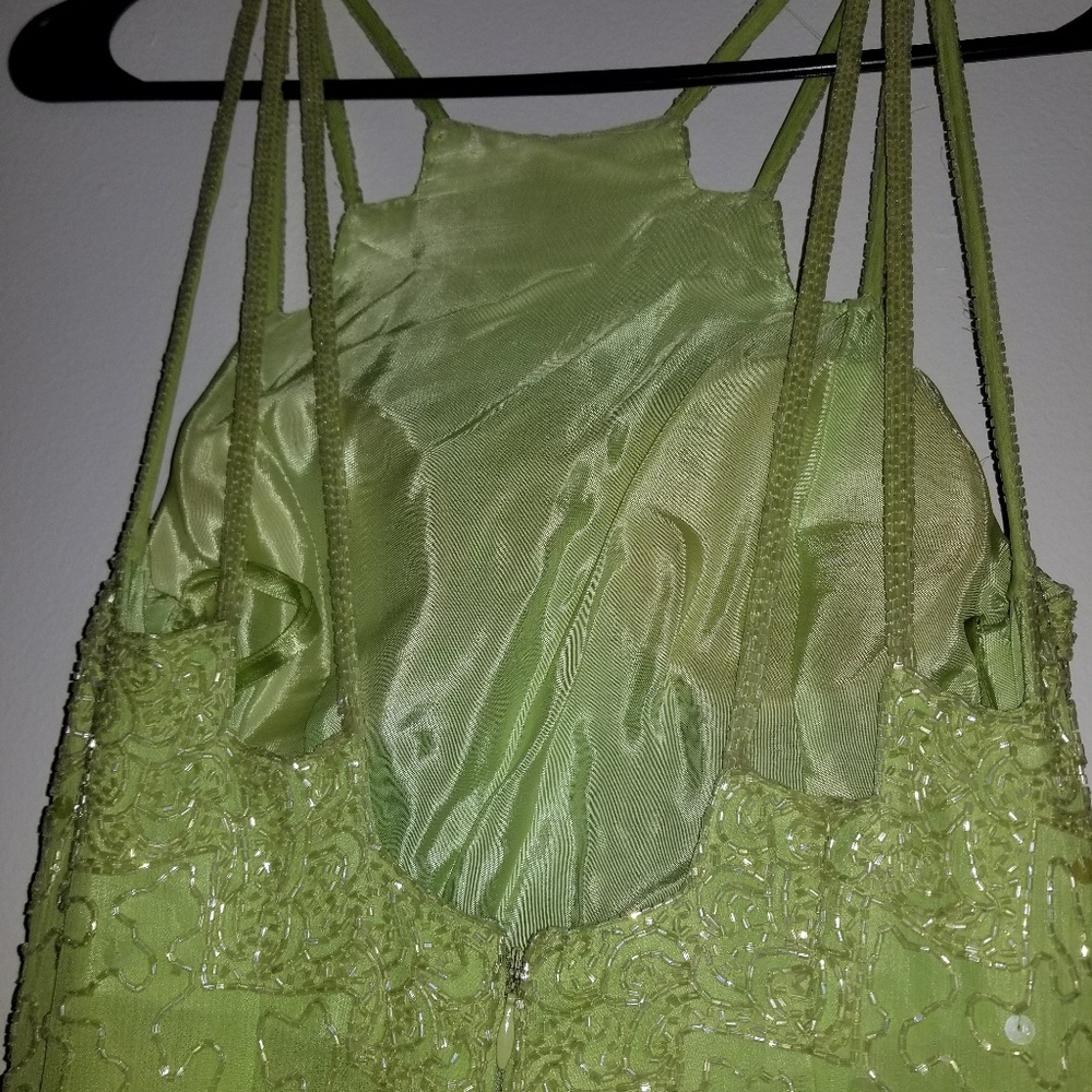 Lime green dress